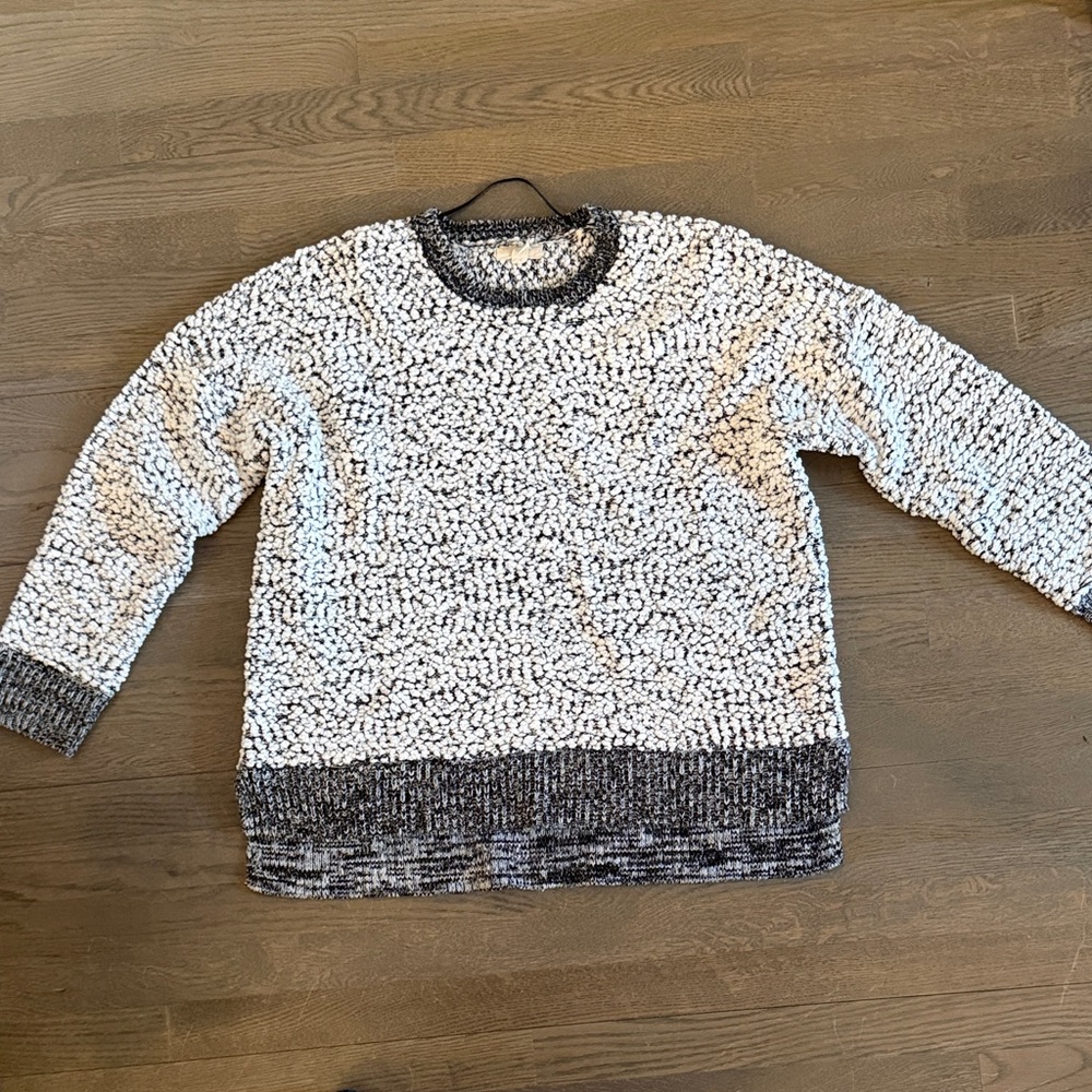 Women’s  Black and White Sweater